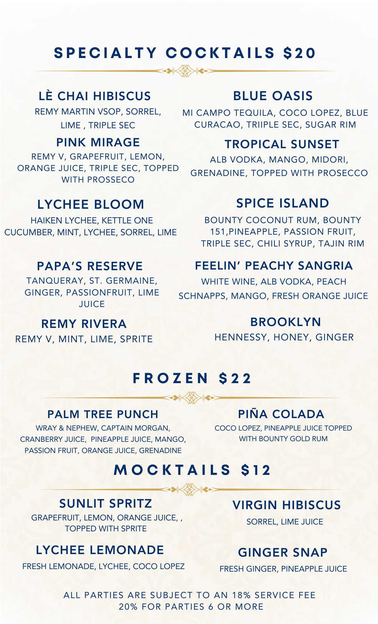 le chai updated menu